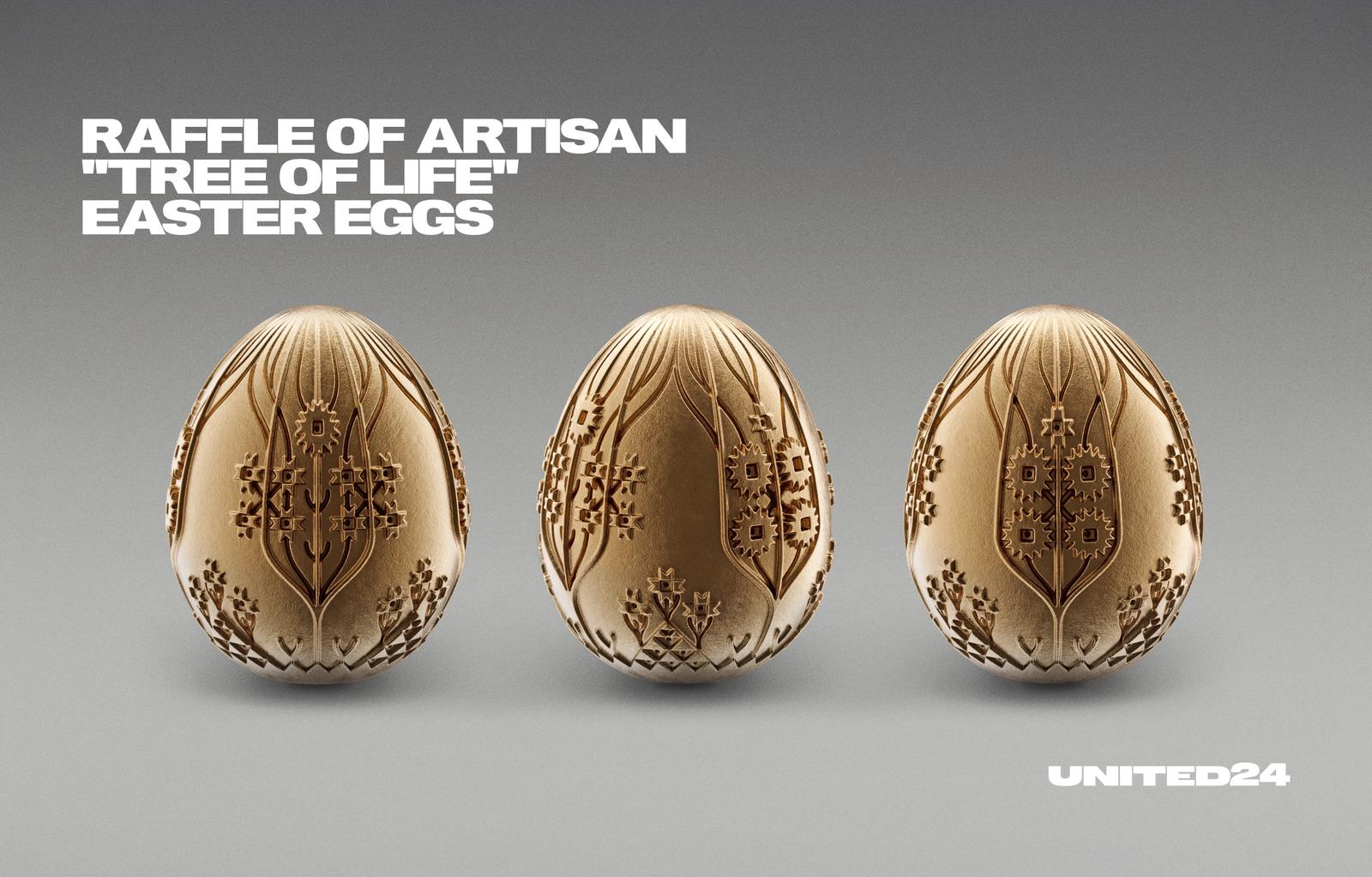 raffle of artisan ‘tree of life easter eggs