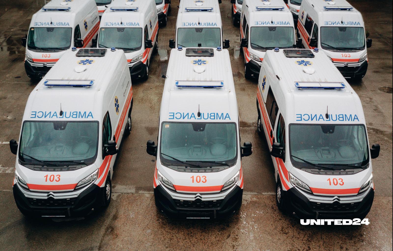thirteen ambulances purchased with contributions from fans of wargaming games are now saving lives